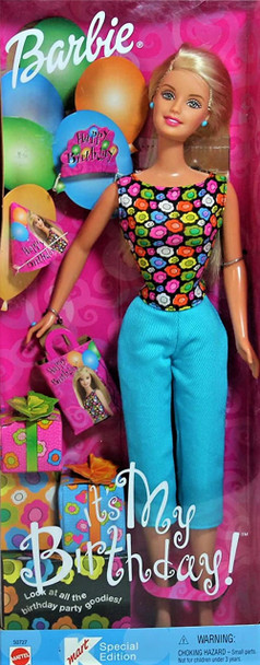 Barbie It's My Birthday! Blonde Doll Kmart Special Edition 2001 Mattel 50727