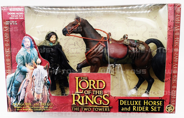 The Lord of the Rings Aragorn & Brego Action Figures Toy Biz 2002 No. 81181 NEW