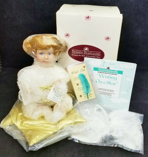 Ashton Drake Galleries Wishing on a Star by Cindy McClure Angel Doll NIB