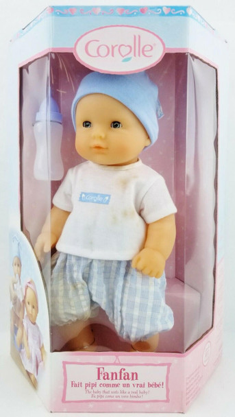 Corolle Fanfan French Designed Baby Doll that Wets Like a Real Baby (Stained)