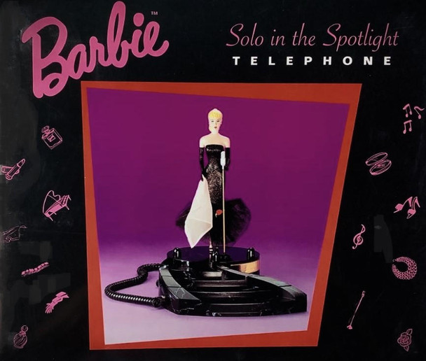 Barbie Doll Solo in the Spotlight Telephone 1995 Segan Telemania