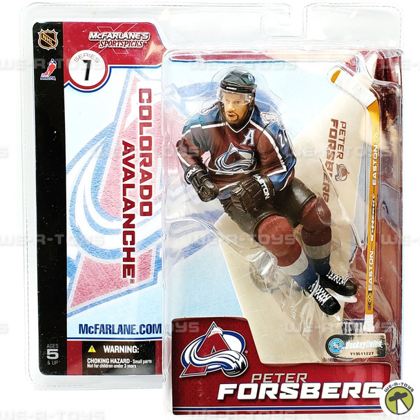 NHL Colorado Avalanche #21 Peter Forsberg Action Figure McFarlane Toys 2003 NEW
