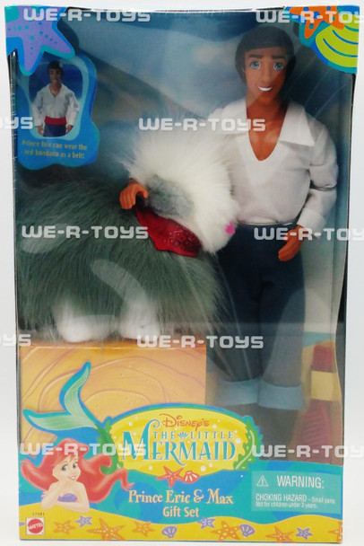  Disney The Little Mermaid Prince Eric & Max Dolls Set Dolls 1997 Mattel #17591 