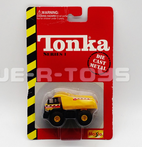 Tonka Series 1 Die Cast Metal Yellow Dump Truck Vehicle Maisto 1998 NRFP