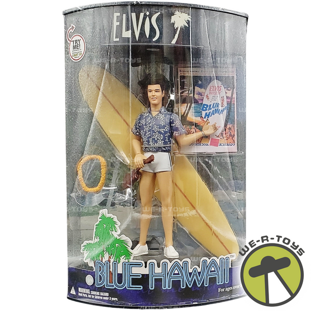 Elvis Blue Hawaii Action Figure with Light-Up Display 2000 X-Toys NRFB