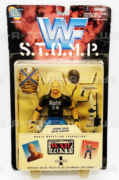 World Wrestling Federation Stone Cold Steve Austin Figure Jakks Pacific 1997 NEW