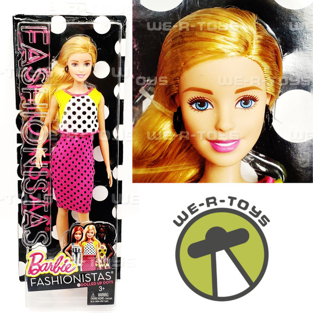 Barbie Fashionistas 13 Dolled Up Dots Doll Mattel 2015 #DPG86 NEW