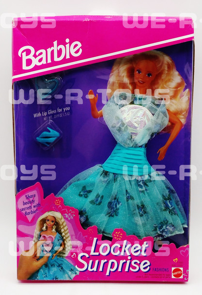 Barbie Locket Surprise Fashion Set Blue Dress Mattel 1993 No. 11560 NRFB