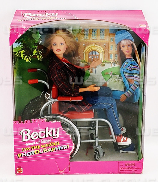 Barbie Becky I'm the School Photographer Doll Mattel 1998 #20202 NEW
