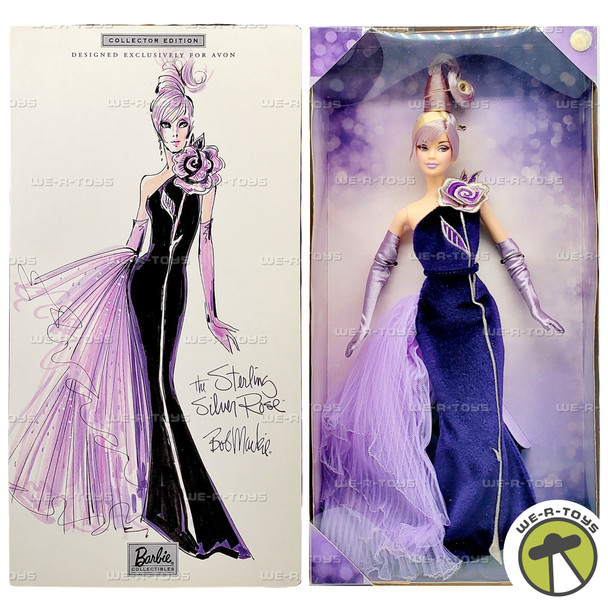 Sterling Silver Rose Bob Mackie Barbie Doll 2001 Mattel 53865