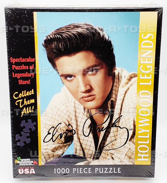 Hollywood Legends Elvis Presley Puzzle Game White Mountain Puzzles 2009 NEW