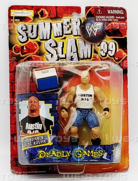 WWF Summer Slam '99 Stone Cold Steve Austin Figure Jakks Pacific 1999 #80466 NEW