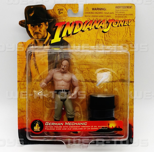 Indiana Jones Raiders of the Lost Ark 3.75" German Mechanic Figure 2003 NEW