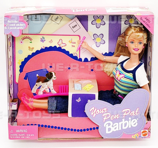 Barbie Your Pen Pal Doll AAFES Special Edition 1998 Mattel 23221 NEW
