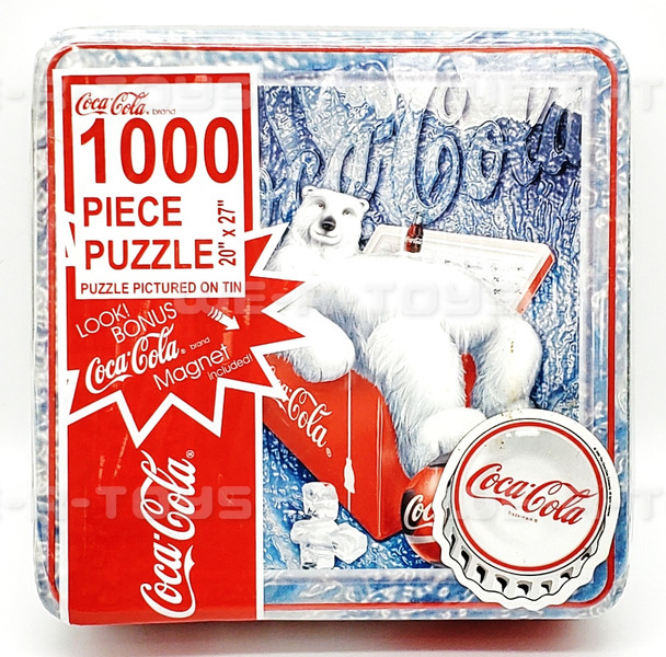 Coca Cola Cooler Bear Puzzle Game The Coca-Cola Company 1999 NEW