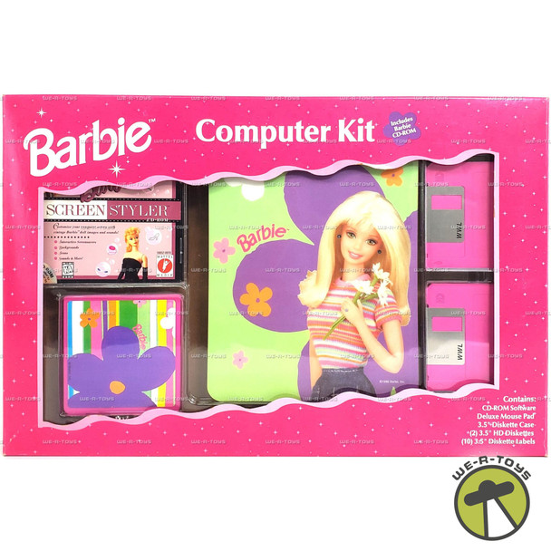 Barbie Computer Kit with CD-ROM 1998 Mattel #90750