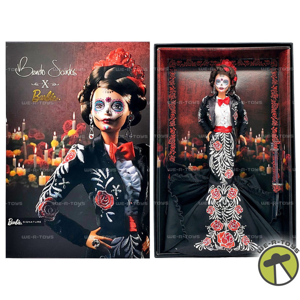 2022 Día De Muertos Barbie Doll by Benito Santos Gold Label Mattel HBY01