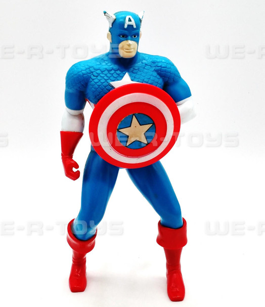 Marvel Power Shield Captain America 9" Action Figure Remco Toys 1980 USED