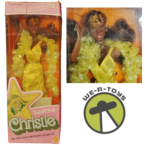 Barbie Superstar Christie African American Doll 1976 Mattel #9950 USED