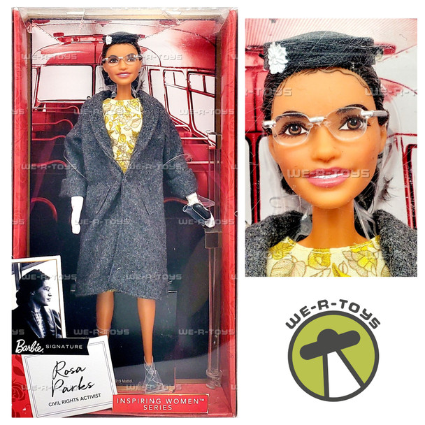 Rosa Parks Barbie Signature Doll Inspiring Women Series 2019 Mattel FXD76
