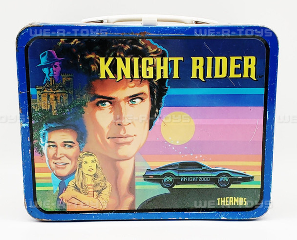 Knight Rider Metal Tin Lunchbox Thermos Brand 1983 USED