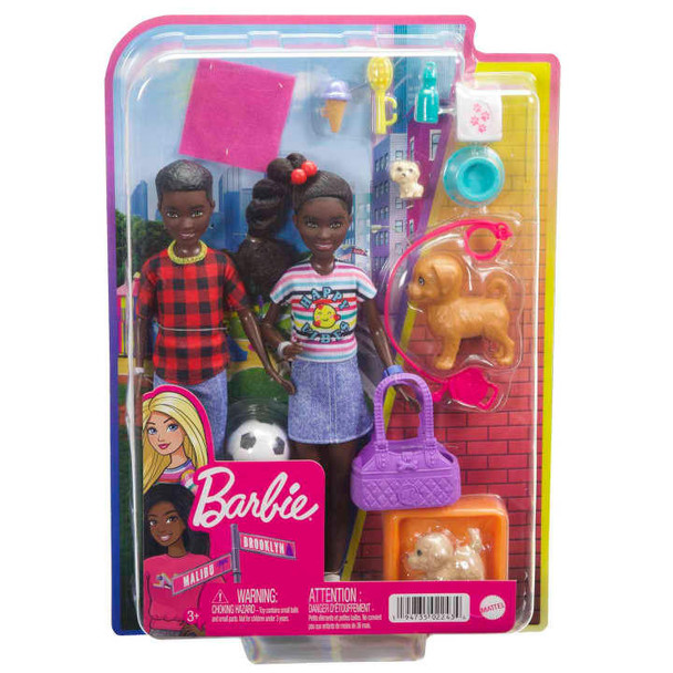 Barbie It Takes Two Playset with Jackson & Jayla Twins Dolls