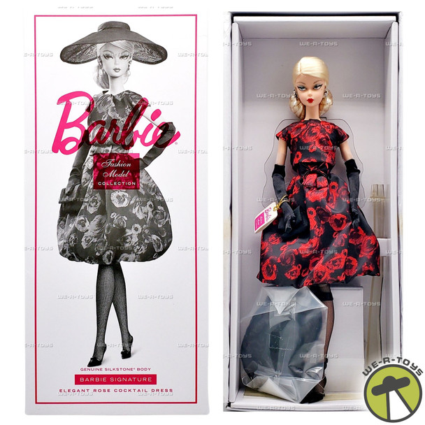 Barbie BFMC Elegant Rose Cocktail Dress Genuine Silkstone Doll 2017 Mattel FJH77