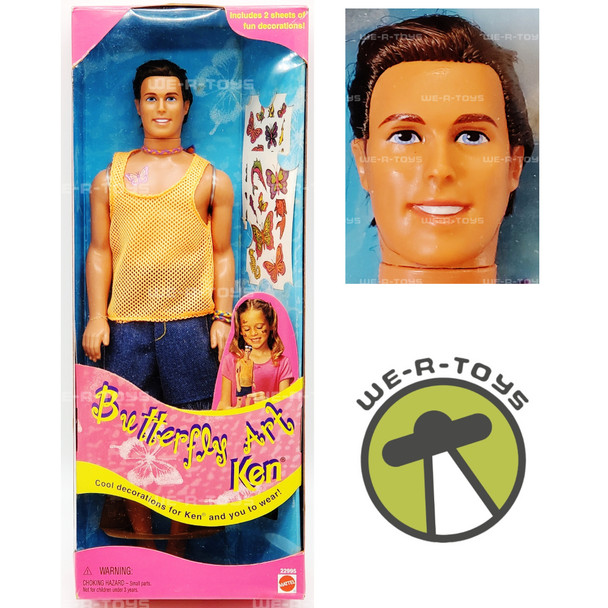 Barbie Butterfly Art Ken Doll 1998 Mattel 22995