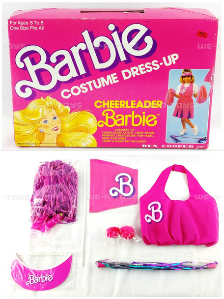 Barbie Costume Dress-Up Cheerleader Barbie Outfit Ben Cooper Inc. 1983 No. 3312