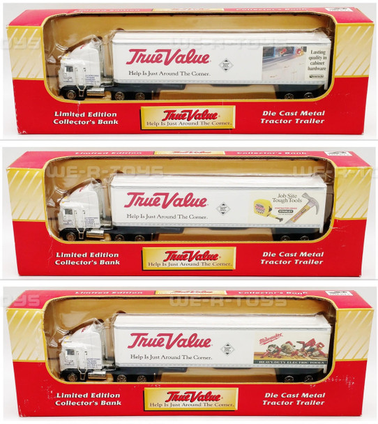 Liberty Classics True Value Lot of 3 Tractor Trailer Collector Banks Amerock NEW