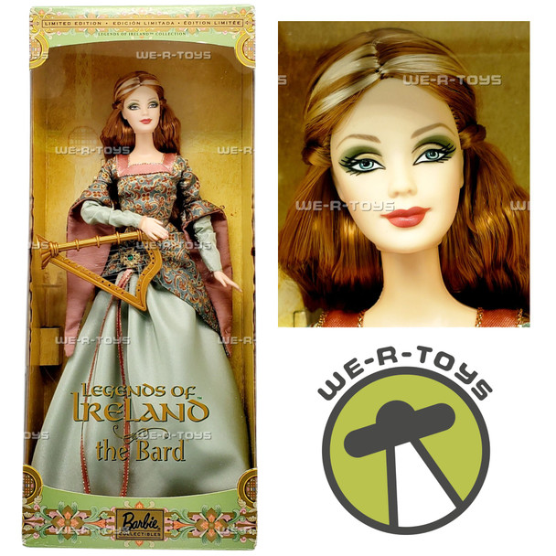 Barbie Legends of Ireland Collection The Bard Doll Limited Edition Mattel B2511