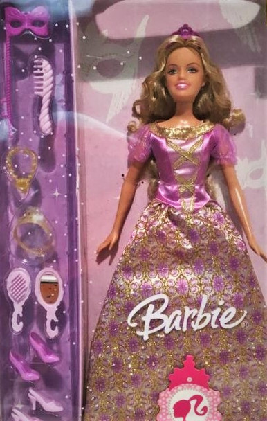 Barbie Masquerade Ball Princess Doll Purple Dress 2007 Mattel M3444