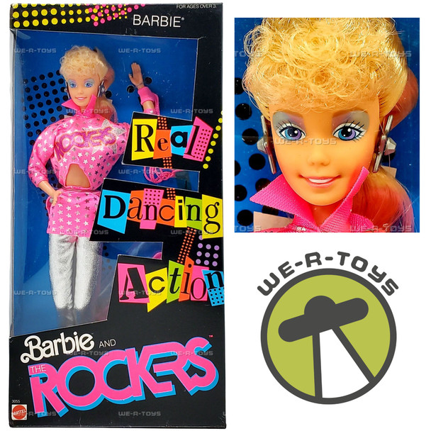 Barbie and The Rockers Barbie Doll Real Dancing Action 1986 Mattel 3055