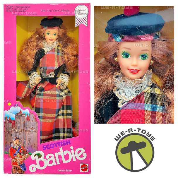 Scottish Barbie Dolls of the World Special Second Edition Doll 1991 Mattel 9845