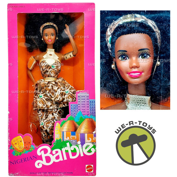 Nigerian Barbie Dolls of The World Doll 1989 Mattel 7376