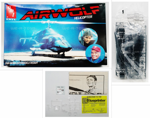 Ertl ERTL AMT Airwolf Helicopter 1:48 Scale Model Kit Vintage 1984 No. 6680 NEW