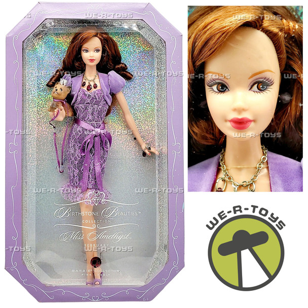 Miss Amethyst Barbie Doll February Birthstone Beauties 2007 Mattel K8691