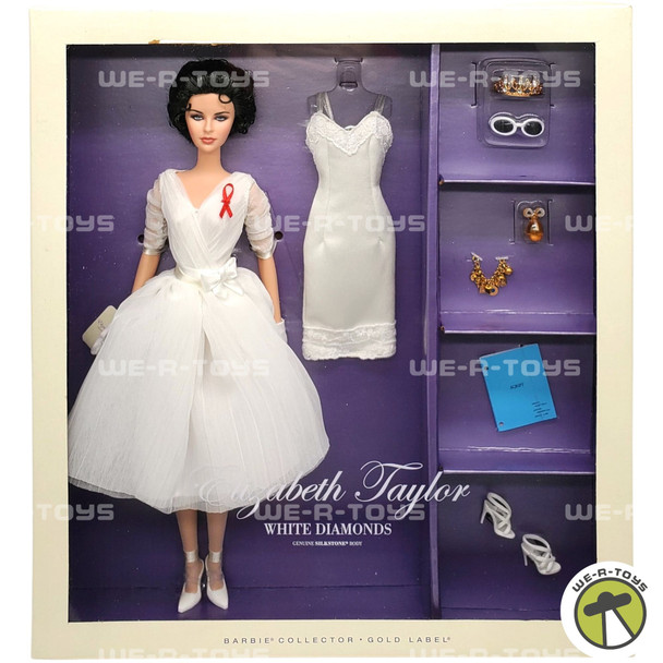 Barbie as Elizabeth Taylor in White Diamonds Doll Silkstone Gold Label W3471