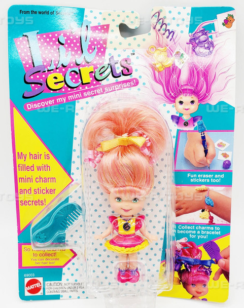 Li'l Secrets Peach Hair Doll Mattel 1993 #69003 NEW