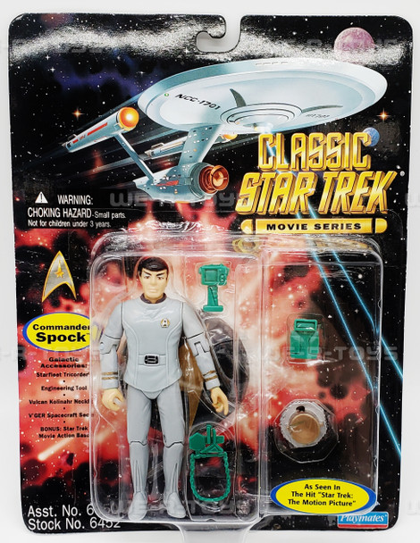 Star Trek Commander Spock Action Figure Playmates 1995 #6452 NEW