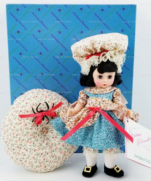 Madame Alexander Kins 8" Little Miss Muffet Doll No. 493 w/ Spider & Cushion NEW