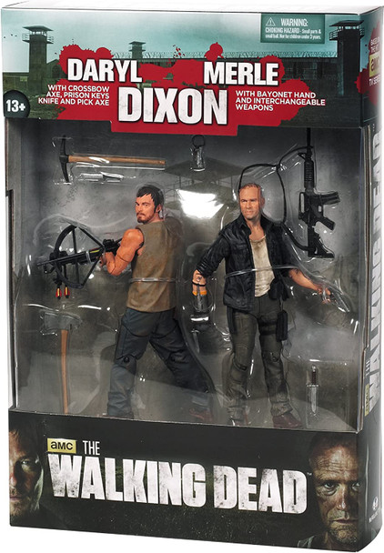 AMC The Walking Dead Daryl & Merle Dixon 2-Pack Action Figure Set McFarlane Toys