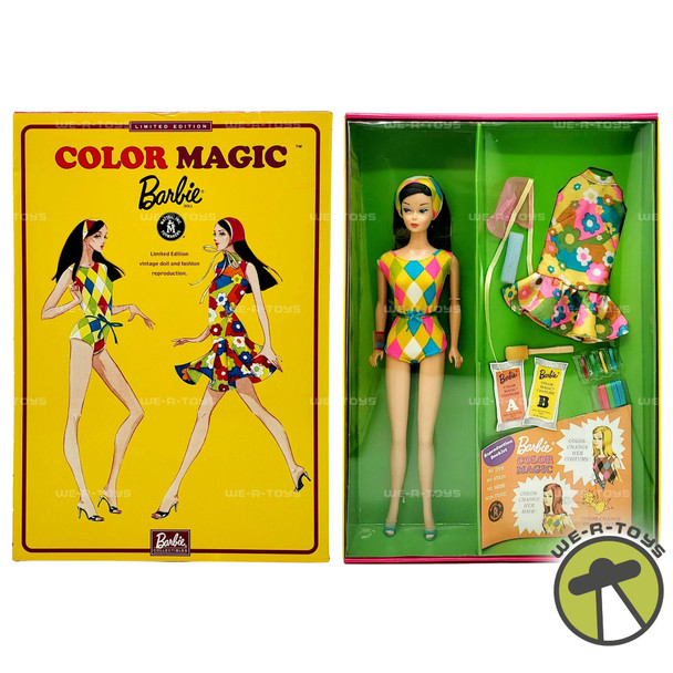 Color Magic Brunette Barbie Doll 2003 Limited Edition Reproduction Mattel B3437