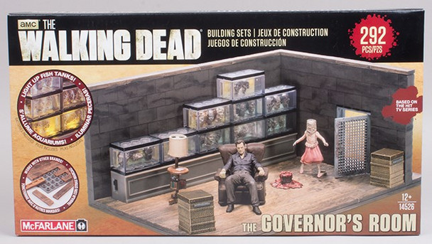 AMC The Walking Dead The Governor's Room Building Set 2014 McFarlane Toys 14526