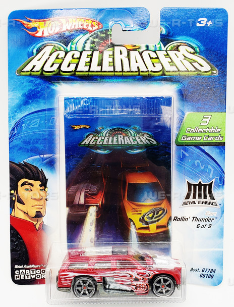 Hot Wheels AcceleRacers Rollin' Thunder Car Mattel 2004 #G8100 NEW