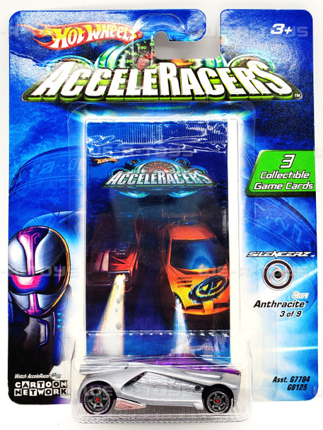 Hot Wheels AcceleRacers Anthracite Car Mattel 2004 #G8125 NEW