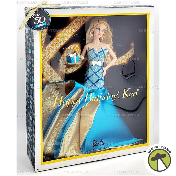 Barbie Happy Birthday Ken Glamour Doll 2010 Mattel V0438