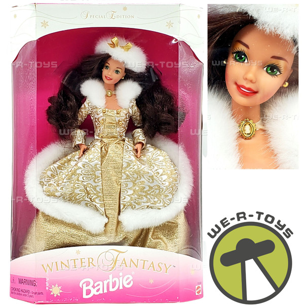 Winter Fantasy Barbie Doll Brunette Special Edition 1995 Mattel 15530