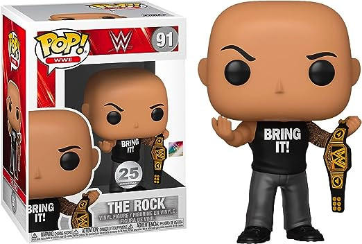 Funko Pop! WWE #91 The Rock Entertainment Earth Exclusive Vinyl Figure