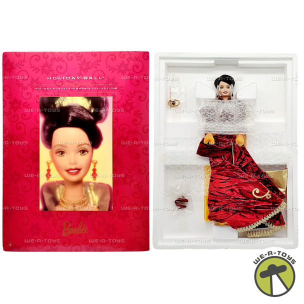 1997 Barbie Holiday Ball Porcelain Doll Mattel 18326